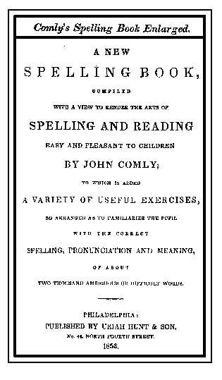title page: A New Spelling Book