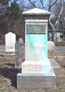 Rugler family grave monument