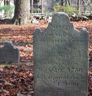 single gravestone: John Frederick Bicking