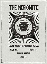 cover of The Merionite shows the LM School District Seal