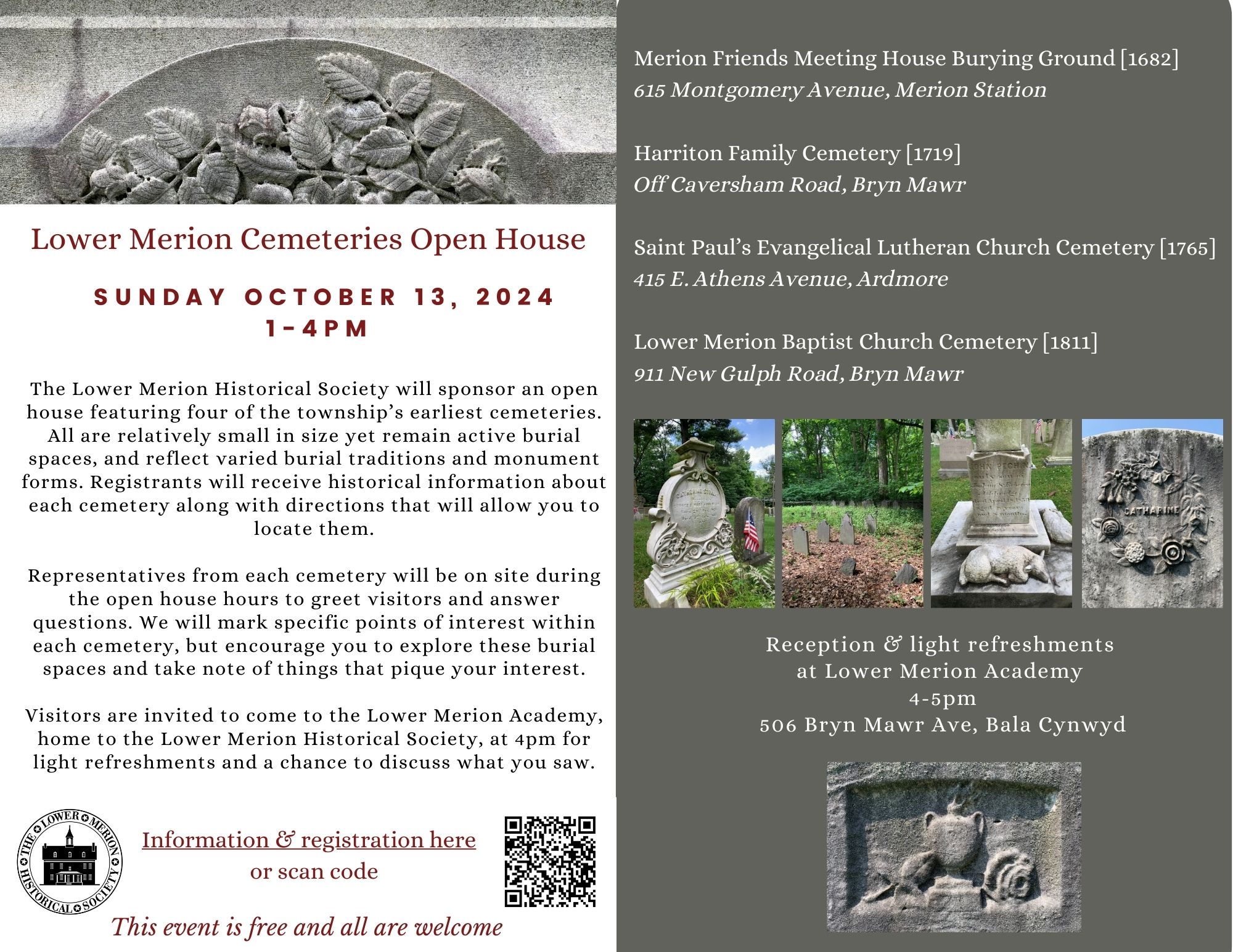 Lower Merion Cemeteries Open House