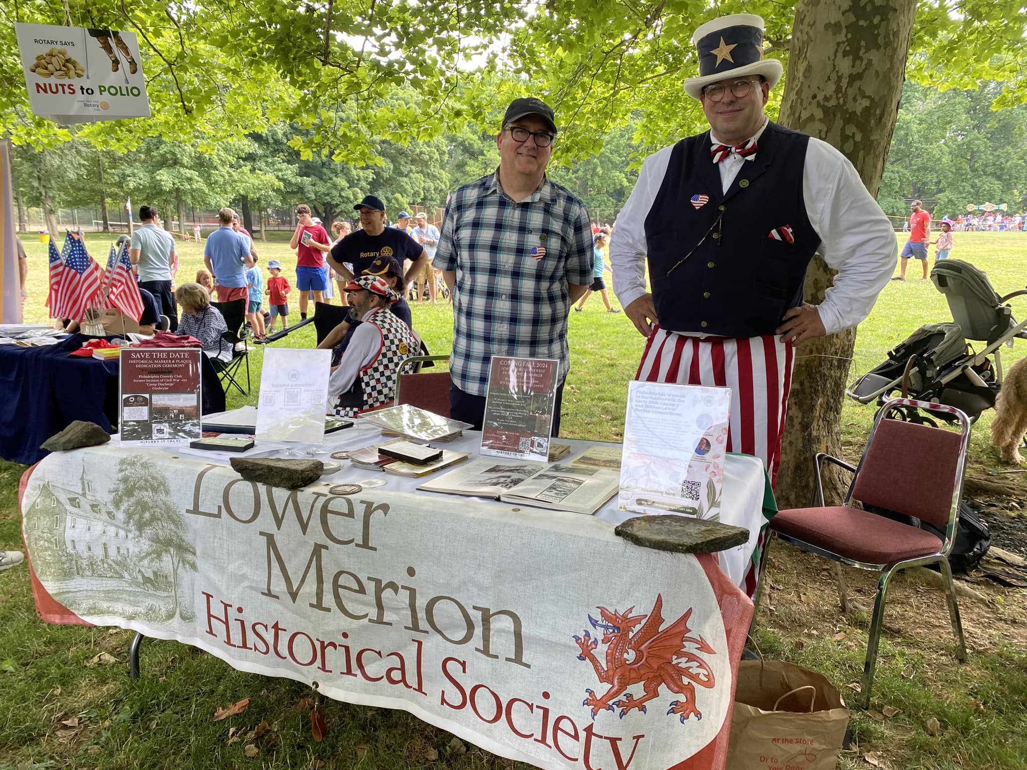 Lower Merion Historical Society at the Fourth of July Celebration, Bala Cynwyd Park